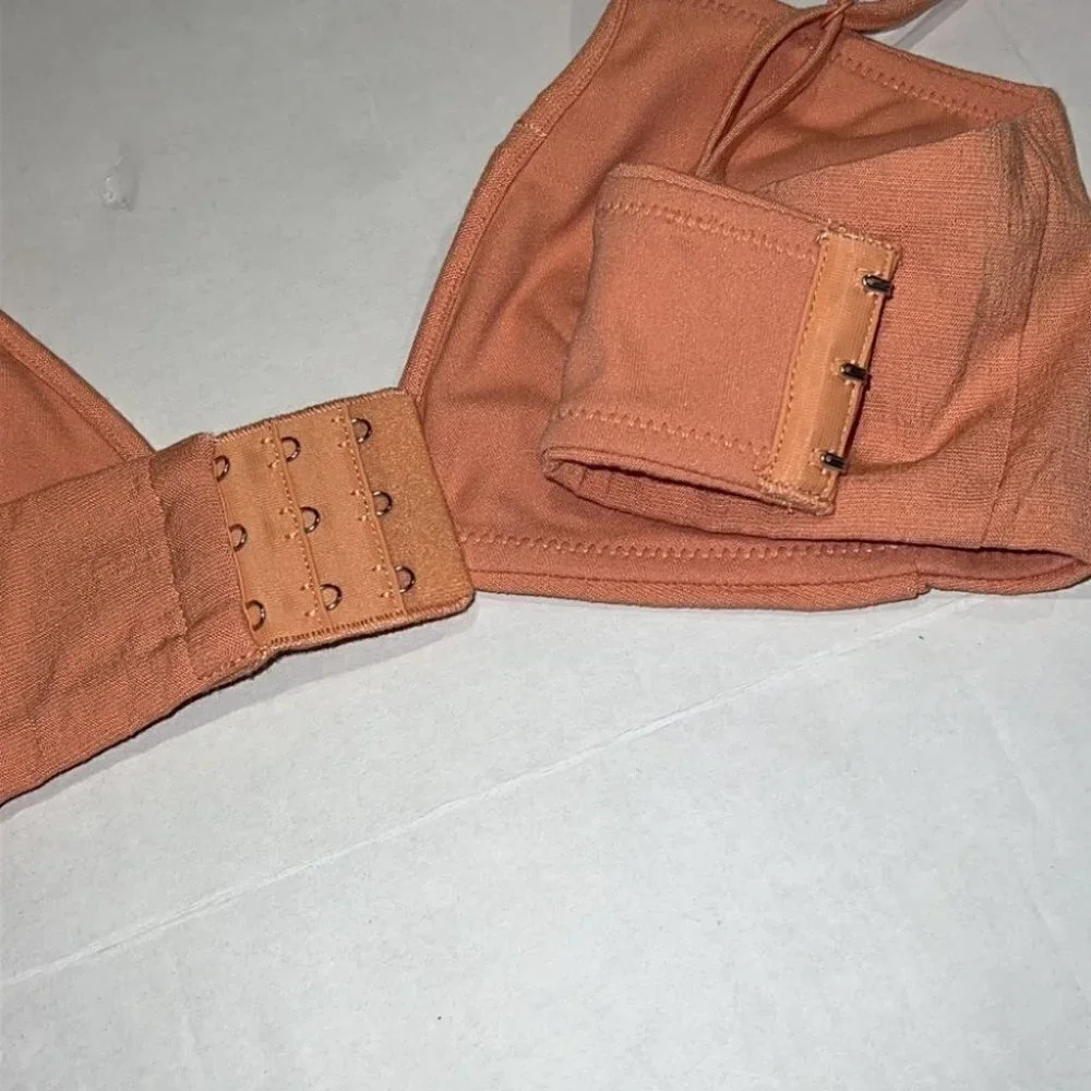 Intimately FP Suri Stretch Woven V-neck Bralette in Canyon moon size Small - Picture 6 of 14